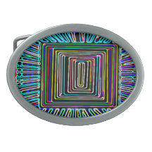 Space Travel Art - Fly Invisible Button Belt Buckle