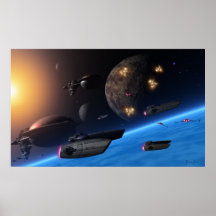 Space travellers poster