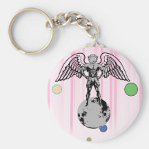 spaceman angel bodybuilder key chains