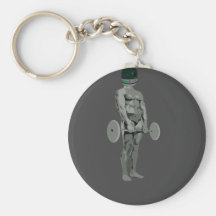 spaceman bodybuilder key chains