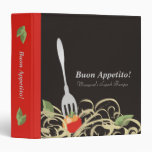 spaghetti fork tomato recipe cookbook binder