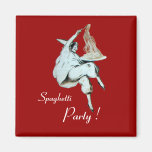 SPAGHETTI PARTY ITALIAN KITCHEN, RESTAURANT red Fridge Magnets