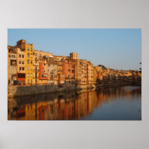 Spain. Catalonia. Gerona. Houses on the Onyar Posters