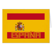 Spain - Flag / España - Bandera Greeting Card