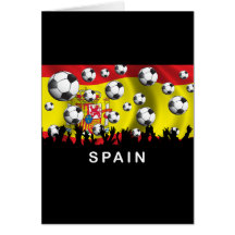 Spain Football Greeting Card