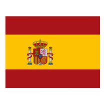 Spain National Flag Postcard postcards