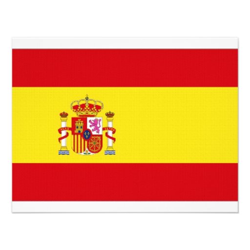 Spain National Flag simplified Announcements