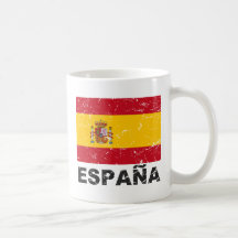 Spain Vintage Flag Coffee Mug