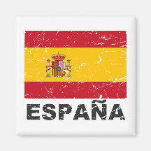 Spain Vintage Flag Fridge Magnets