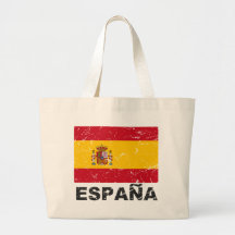 Spain Vintage Flag Tote Bag