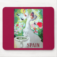 Spain Vintage Image Mousepad