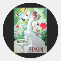 Spain Vintage Image Sticker
