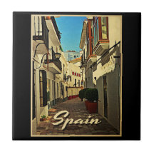 Spain Vintage Travel Tiles