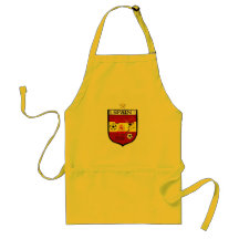 Spain World Champions 1 star badge emblem Apron