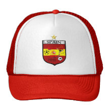 Spain World Champions 1 star badge emblem Hats