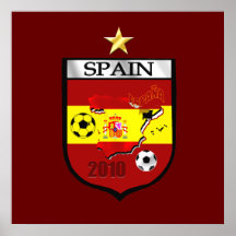 Spain World Champions 1 star badge emblem Print