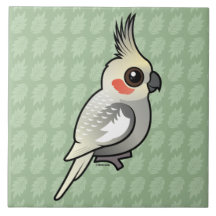 Spangled Cockatiel Ceramic Tiles