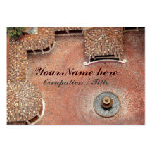 Spanish Courtyard Business Card Template