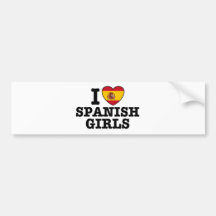 Spanish Girls Bumper Sticker