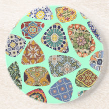 Spanish & Mexican Tile Mosaic Drink Coasters
