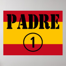Spanish Speaking Fathers & Dads : Padre Numero Uno Print
