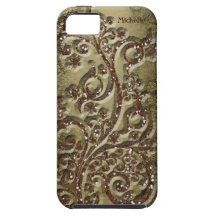 Sparkle Brown Antique Gold Personalised