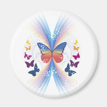 sparkle.butterfly fridge magnets