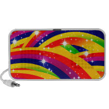 sparkle rainbows travel speakers
