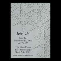 Sparkle Snowflake Design invitations