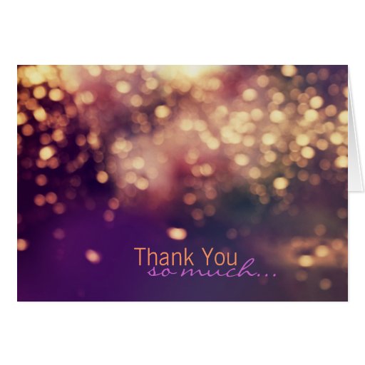 Sparkles Thank You Card