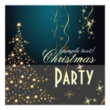 Sparkling Christmas Tree / Party invitations