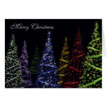 Sparkling Christmas Trees Greeting Card