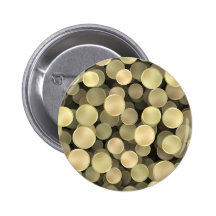 Sparkling Golden Polka Dots Buttons
