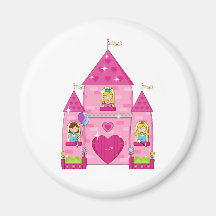 Sparkling Princess Palace Refrigerator Magnet