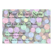 Sparkling Rainbow Polka Dots Business Card Templates