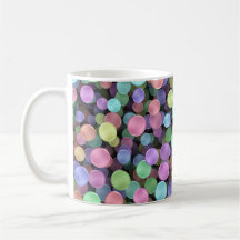 Sparkling Rainbow Polka Dots Mug