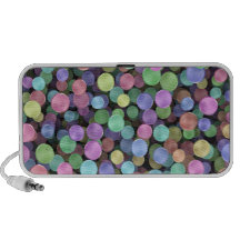 Sparkling Rainbow Polka Dots Portable Speakers