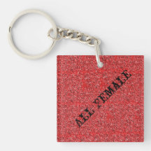 Sparkling Red Key Chain