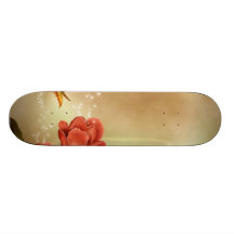 Sparkling Roses Custom Skate Board