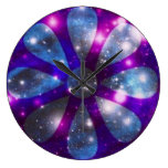 Sparkling space flower Clock