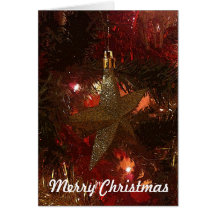 Sparkly Star Christmas Card