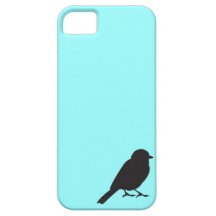 Sparrow silhouette chic blue swallow bird iPhone 5 cases