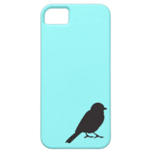 Sparrow silhouette chic tiffany blue swallow bird iPhone 5 case