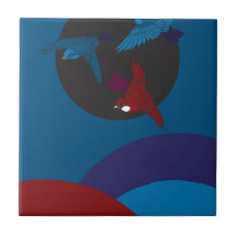 Sparrows Ceramic Tile