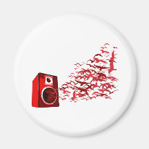 Speaker Birds Fridge Magnets
