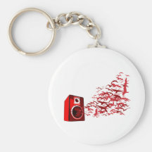 Speaker Birds Key Chain