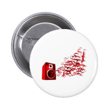Speaker Birds - Music DJ Loud Disc Jockey Pins