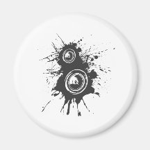 Speaker Graffiti - DJ Music Disc Jockey Audio Fridge Magnet