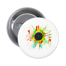 Speaker Splatter - DJ Music Disc Jockey Audio Pins