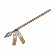 Spear with Feathers embroidered shirts